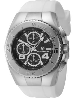 TechnoMarine Cruise TM-124029 Reloj de Hombre - Movimiento de Cuarzo - Acero Inoxidable con Esfera Negra - 43 mm