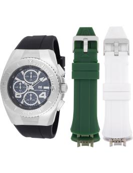 TechnoMarine Cruise TM-124029 Orologio da Uomo - Movimento al Quarzo - Acciaio Inossidabile con Quadrante Nero - 43 mm