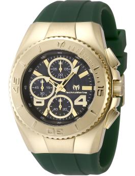 TechnoMarine Cruise TM-124030 Relógio Masculino - Movimento de Quartzo - Aço Inoxidável com Mostrador Preto - 43 mm