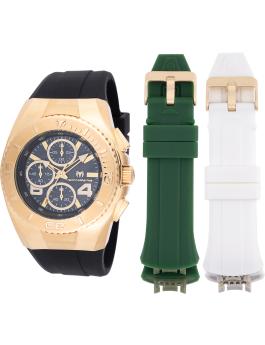 TechnoMarine Cruise TM-124030 Orologio da Uomo - Movimento al Quarzo - Acciaio Inossidabile con Quadrante Nero - 43 mm