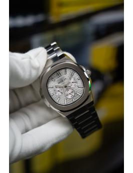 Invicta Speedway 48324 Reloj para Hombre - Movimiento de Cuarzo - Acero Inoxidable con Esfera Plateada - 41 mm