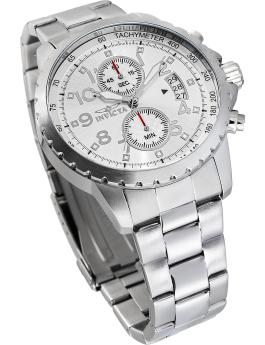 Invicta Specialty 48896 Herren Uhr - Quartz Bewegung - Edelstahl mit Silbernem Zifferblatt - 45 mm