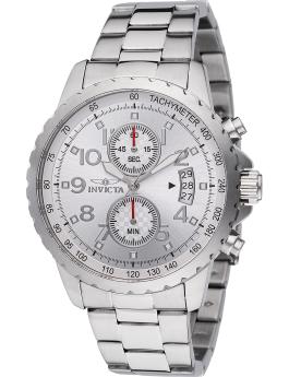Invicta Specialty 48896 Herren Uhr - Quartz Bewegung - Edelstahl mit Silbernem Zifferblatt - 45 mm