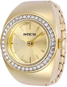 Invicta Mini 48944 Relógio Feminino - Movimento de Quartzo - Aço Inoxidável com Mostrador Dourado - 17 mm
