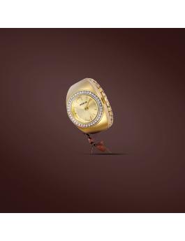 Invicta Mini 48944 Relógio Feminino - Movimento de Quartzo - Aço Inoxidável com Mostrador Dourado - 17 mm