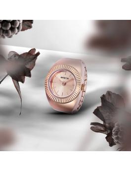 Invicta Mini 48948 Dameshorloge - Quartz Uurwerk - Roestvrij Staal met Roze Gouden Wijzerplaat - 17 mm