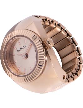 Invicta Mini 48948 Dameshorloge - Quartz Uurwerk - Roestvrij Staal met Roze Gouden Wijzerplaat - 17 mm
