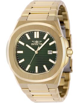Invicta Speedway 48518 Moška ura - Quartz mehanizem - Nerjaveče jeklo z zelenim številčnico - 41 mm