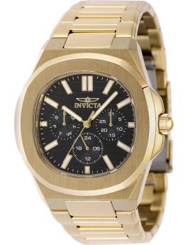 Invicta Speedway 48521 Moška ura - Quartz mehanizem - Nerjaveče jeklo s črno številčnico - 41 mm