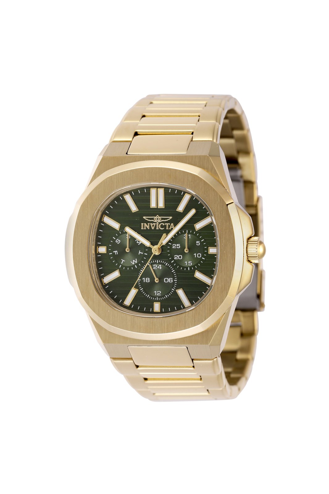 Invicta Speedway 48523 Moška ura - Quartz mehanizem - Nerjaveče jeklo z zelenim številčnico - 41 mm