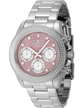 Invicta Elite Diamond 48756 Relógio Feminino - Movimento de Quartzo - Aço Inoxidável com Mostrador de Madre Pérola - 38 mm