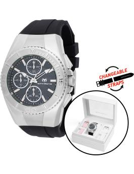 TechnoMarine Cruise TM-124033 Damen Uhr - Quartz Bewegung - Edelstahl mit Schwarzem Zifferblatt - 38 mm