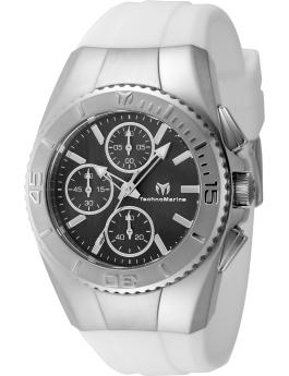 TechnoMarine Cruise TM-124033 Damen Uhr - Quartz Bewegung - Edelstahl mit Schwarzem Zifferblatt - 38 mm