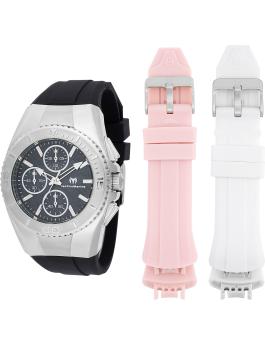 TechnoMarine Cruise TM-124033 Women's Watch - Quartz Movement - Stainless Steel with Black Dial - 38 mm