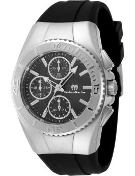 TechnoMarine Cruise TM-124033 Women's Watch - Quartz Movement - Stainless Steel with Black Dial - 38 mm