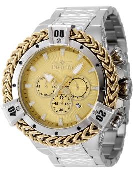 Invicta Bolt 48157 Reloj para Hombre - Movimiento de Cuarzo - Acero Inoxidable con Esfera Dorada - 54 mm