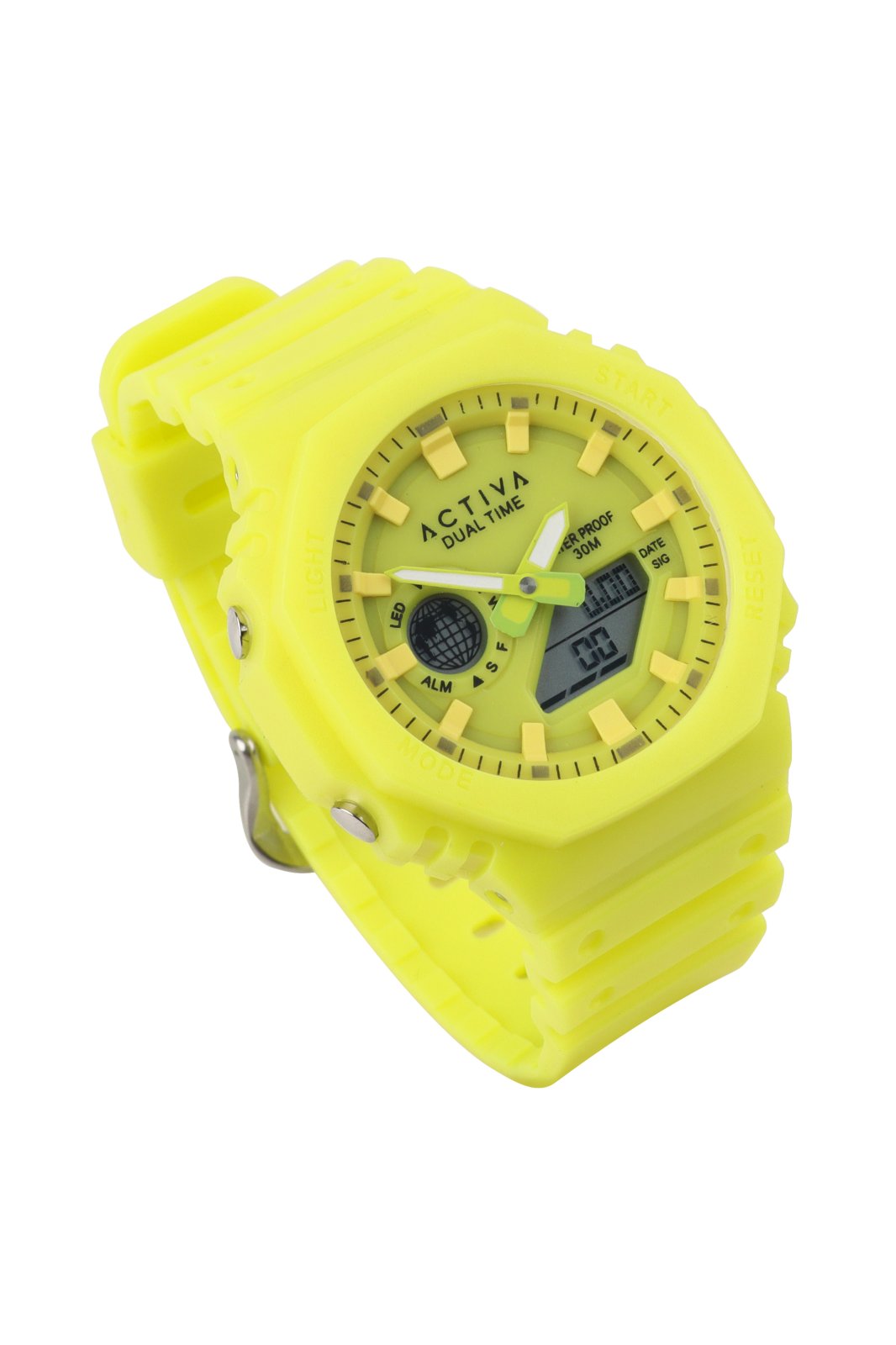 Activa Digital ACW423-006 Reloj para hombre - Movimiento de cuarzo - Plástico con esfera amarilla - 45 mm