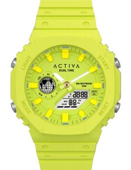 Activa Digital ACW423-006 Reloj para hombre - Movimiento de cuarzo - Plástico con esfera amarilla - 45 mm