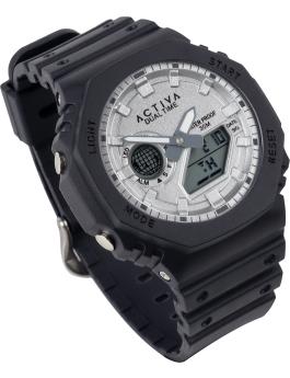 Activa Digital ACW423-015 Reloj de hombre - Movimiento de cuarzo - Plástico con esfera plateada - 45 mm