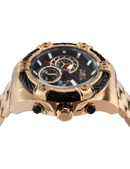 Invicta Bolt 48867 Reloj para Hombre - Movimiento de Cuarzo - Acero Inoxidable con Esfera Negra - 52 mm