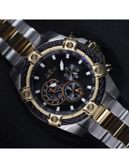 Invicta Bolt 48868 Relógio Masculino - Movimento Quartz - Aço Inoxidável com Mostrador Preto - 52 mm