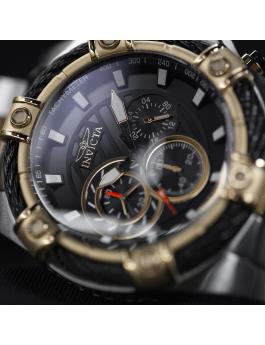 Invicta Bolt 48868 Relógio Masculino - Movimento Quartz - Aço Inoxidável com Mostrador Preto - 52 mm