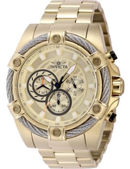 Invicta Bolt 48866 Reloj de Hombre - Movimiento de Cuarzo - Acero Inoxidable con Esfera Dorada - 52 mm