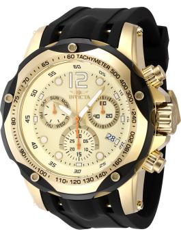 Invicta Speedway 48910 Orologio da Uomo - Movimento al Quarzo - Acciaio Inossidabile con Quadrante Oro - 51 mm