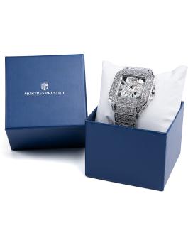 Montres Prestige Classic MPW-0136 Moška ura - Quartz mehanizem - Kovina s srebrnim številčnico - 42 mm