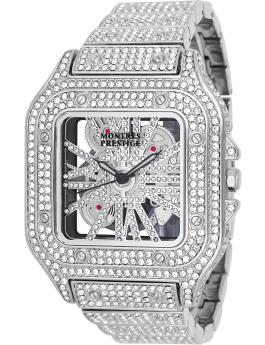Montres Prestige Classic MPW-0136 Moška ura - Quartz mehanizem - Kovina s srebrnim številčnico - 42 mm