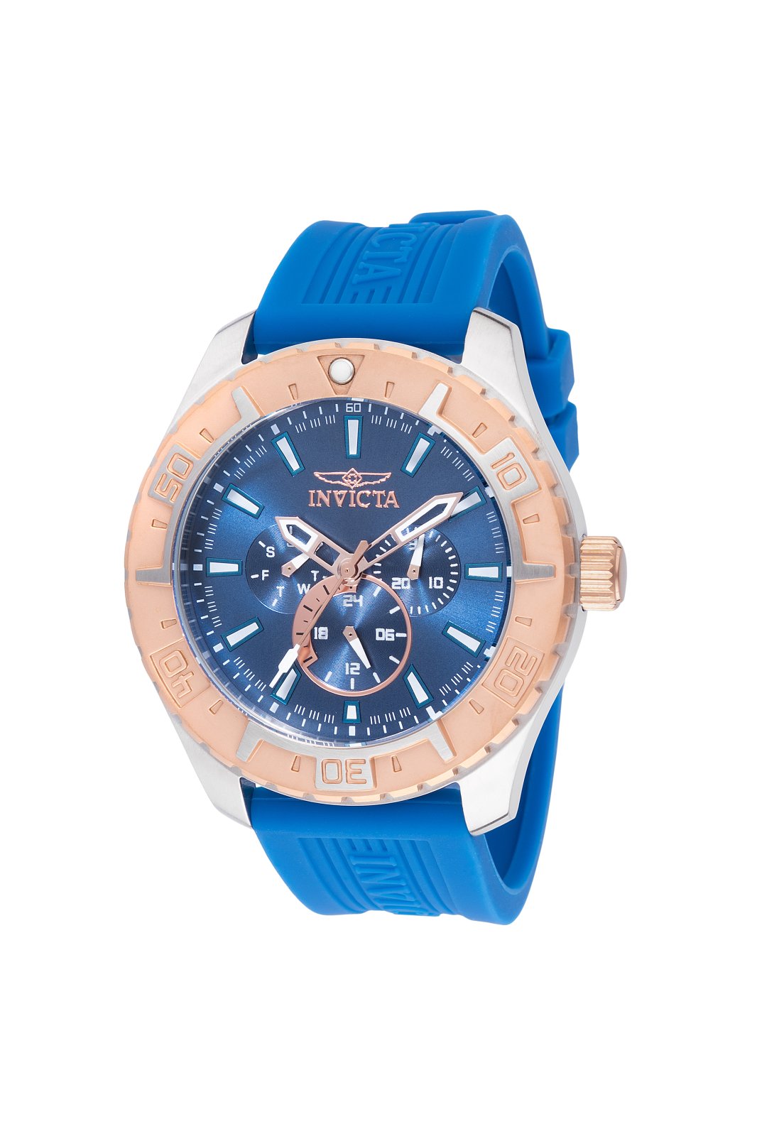 Orologio Invicta Aviator Uomo 49mm | Acciaio Inossidabile, Quadrante Blu, Movimento Quarzo, 10 ATM