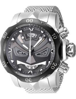 Invicta Venom 48169 Reloj para Hombre - Movimiento de Cuarzo - Acero Inoxidable con Esfera Negra - 54 mm
