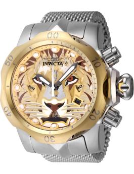 Invicta Venom 48171 Reloj para Hombre - Movimiento de Cuarzo - Acero Inoxidable con Esfera Dorada - 54 mm