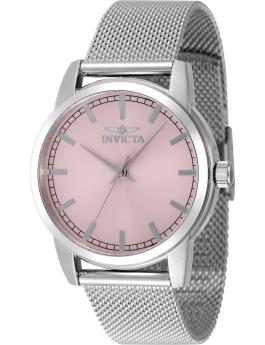 Invicta Celestial 48514 Reloj de Mujer - Movimiento de Cuarzo - Acero Inoxidable con Esfera Rosa - 36 mm