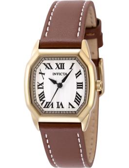 Invicta Wildflower 48962 Damenarmbanduhr - Quartz Uhrwerk - Edelstahl mit Silbernem Zifferblatt - 27 mm