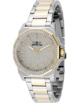 Invicta Speedway 49129 Orologio da Donna - Movimento al Quarzo - Acciaio Inossidabile con Quadrante Argento - 34 mm