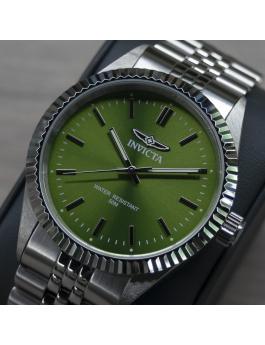 Invicta Specialty 49313 Men's Watch - Quartz Movement - Stainless Steel with Green Dial - 43 mm