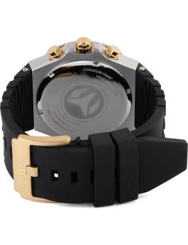 TechnoMarine Manta TM-224018 Reloj de Hombre - Movimiento de Cuarzo - Acero Inoxidable con Esfera Negra - 49 mm