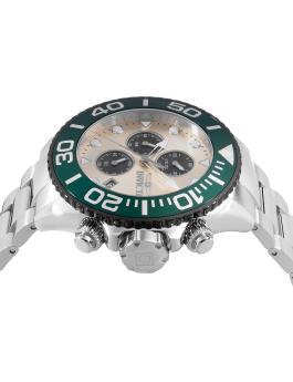 Invicta Grand Diver 48587 Herrenuhr - Quarzwerk - Edelstahl mit beigem Zifferblatt - 52 mm