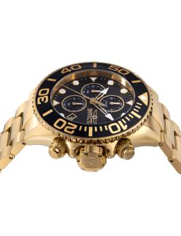 Invicta Grand Diver 48592 Herren Uhr - Quartz Bewegung - Edelstahl mit Schwarzem Zifferblatt - 52 mm