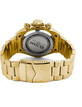 Invicta Grand Diver 48592 Herren Uhr - Quartz Bewegung - Edelstahl mit Schwarzem Zifferblatt - 52 mm