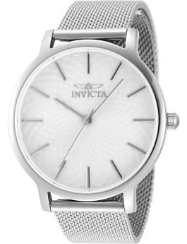 Invicta Wildflower 48972 Reloj de Mujer - Movimiento de Cuarzo - Acero Inoxidable con Esfera Plateada - 38 mm