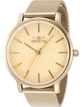 Invicta Wildflower 48973 Orologio da Donna - Movimento al Quarzo - Acciaio Inossidabile con Quadrante Dorato - 38 mm