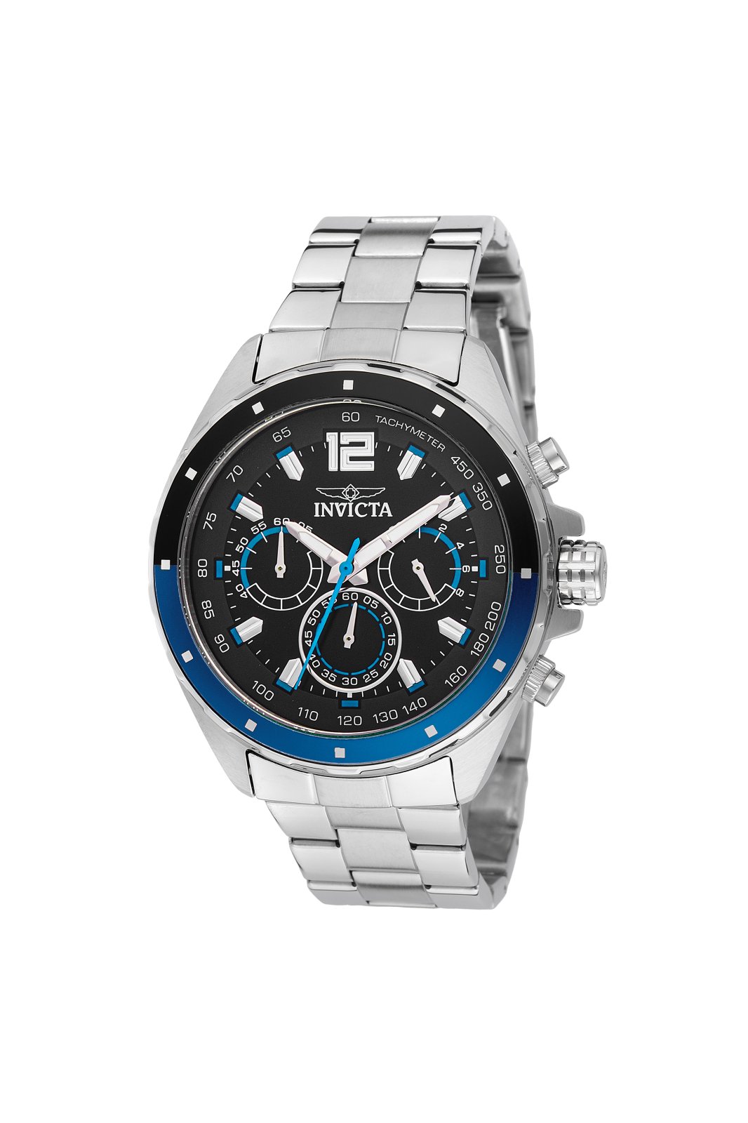 Invicta Speedway 49364 Men's Watch - Quartz Movement - Stainless Steel with Black Dial - 44 mm