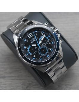 Invicta Speedway 49364 Men's Watch - Quartz Movement - Stainless Steel with Black Dial - 44 mm