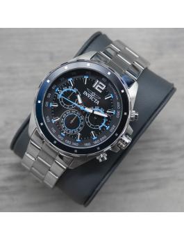 Invicta Speedway 49364 Men's Watch - Quartz Movement - Stainless Steel with Black Dial - 44 mm