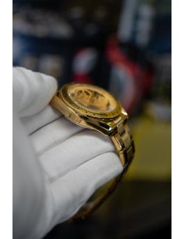 Invicta Objet D Art 49501 Zegarek męski - Mechanizm automatyczny - Stal nierdzewna ze złotą tarczą - 43 mm