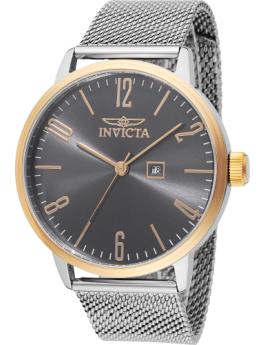 Invicta Specialty 48938 Reloj de Hombre - Movimiento de Cuarzo - Acero Inoxidable con Esfera Gris - 44 mm