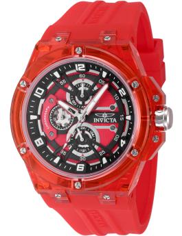 Invicta Racing 48801 Reloj para Hombre - Movimiento de Cuarzo - Plástico con Esfera Negra - 46 mm