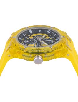 Invicta Racing 48802 Men's Watch - Quartz Movement - Plastic with Yellow Dial - 46 mm